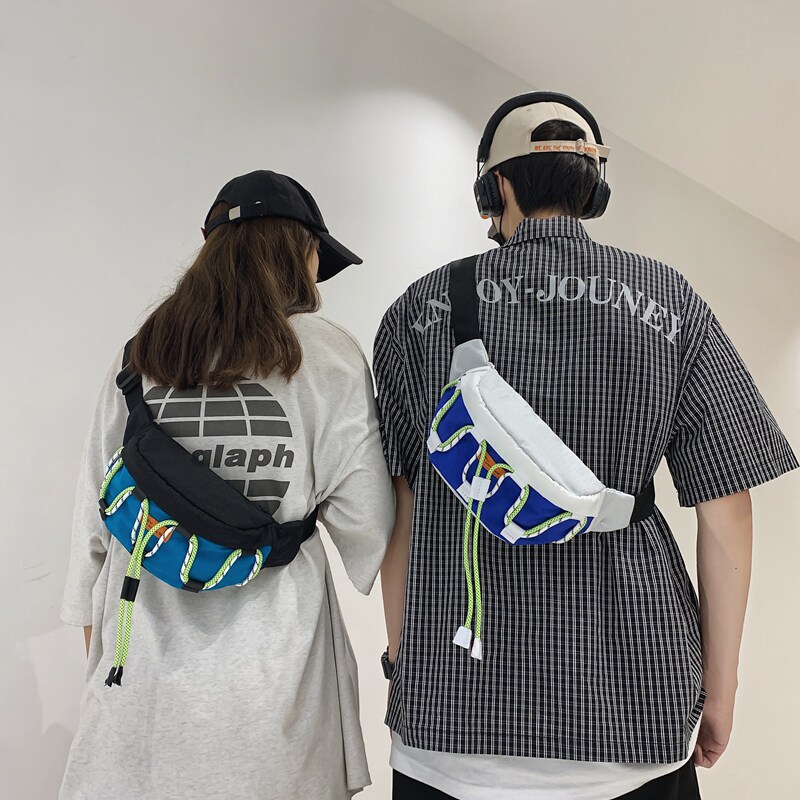 ins潮小包休闲潮牌胸包学生斜挎包 满江红箱包男士包袋