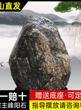 泰山石敢当镇宅室内外天然原石化解路冲补缺角靠山石摆件点缀家用