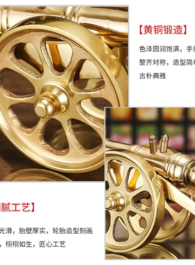 纯铜大炮纯铜仿古风模型装饰摆件