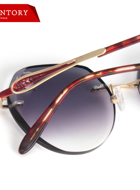 墨镜钻石切边时尚风成品太阳镜