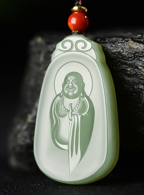 天然新疆羊脂玉弥勒佛女款项