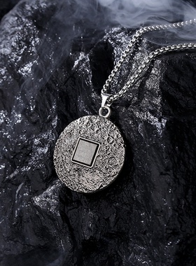 月表陨石项链航天创意百搭