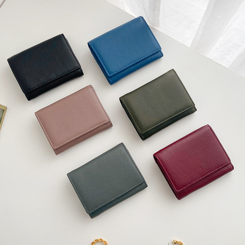 真皮短款女士精致高档卡包软零钱包 zoress钱包