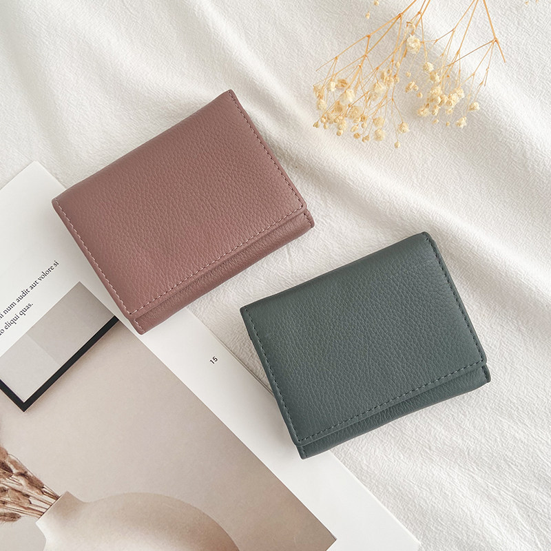 真皮短款女士精致高档卡包软零钱包 zoress钱包