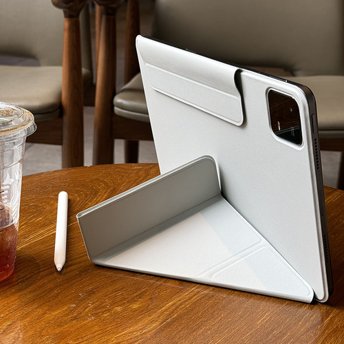 新款3+y适用小米9ProMax13.3壳pad7平板8pro保护套磁吸拆分防弯Ultra无笔槽Y折6spro12.5双面夹搭扣超薄三折 - 图0