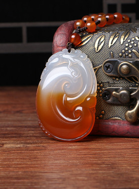 绿玉髓吊坠长款百搭玛瑙毛衣项链