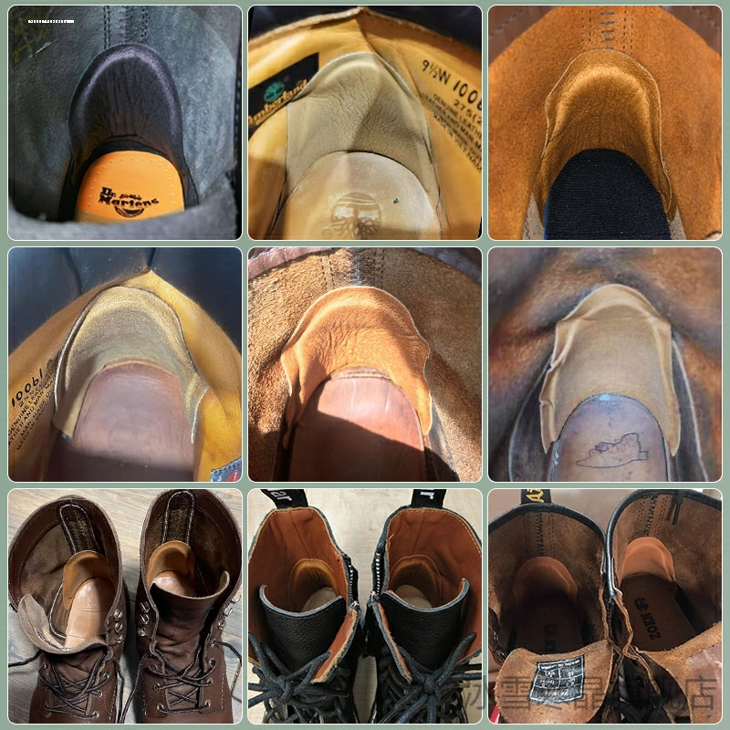 鞋后跟破洞适用北面适用哥伦比亚适用骆驼靴子靴子后跟贴大改小