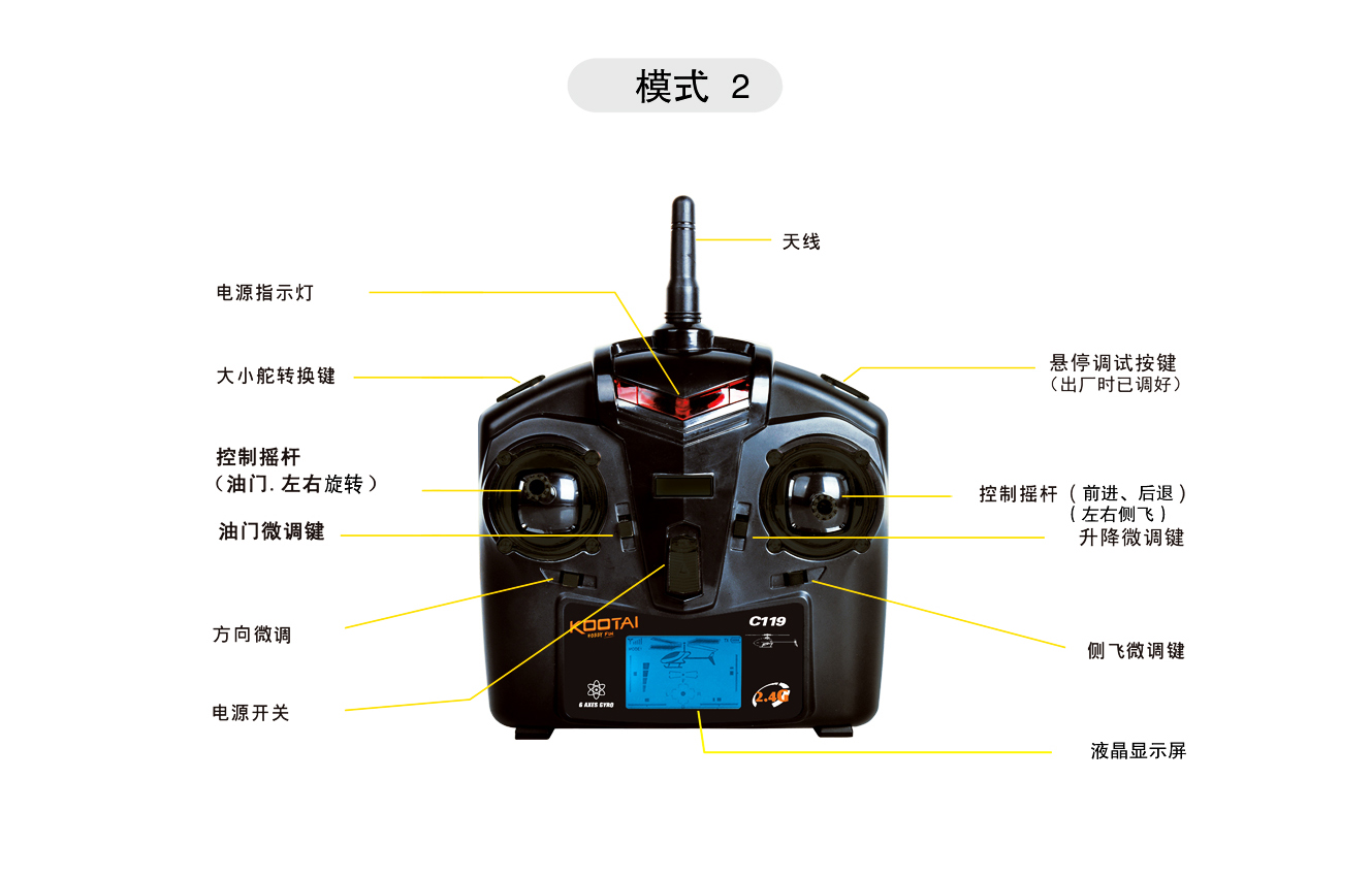 C119 四通道无副翼遥控直升飞机 V911-1 V911-2 V911S 升级版航模 - 图2