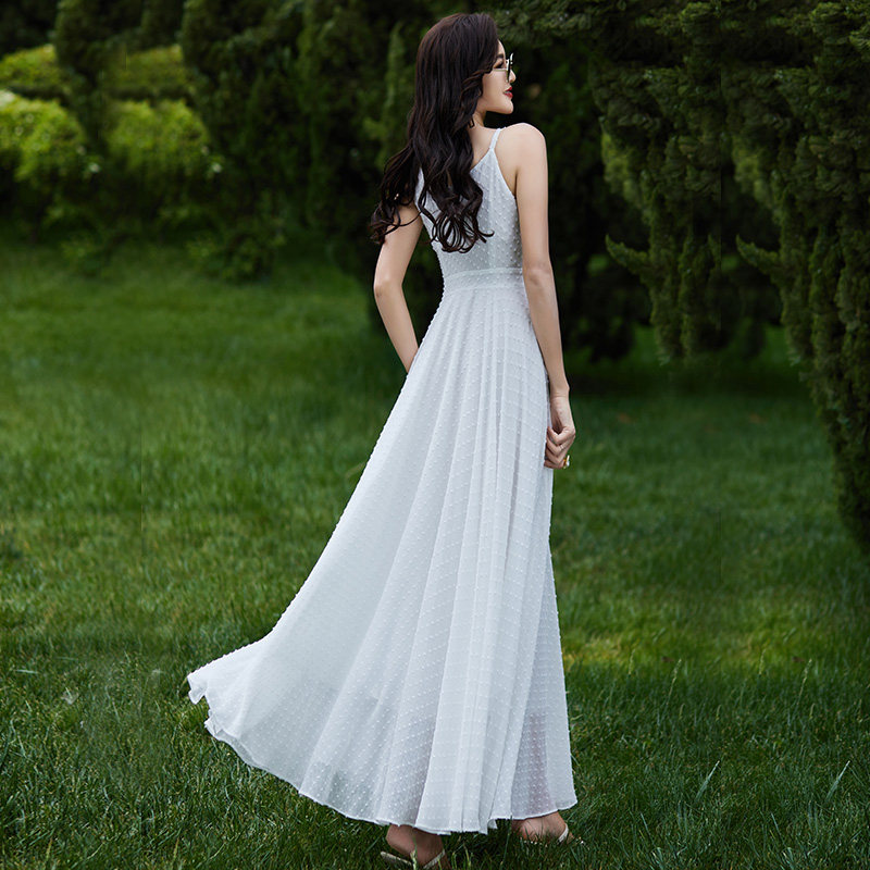 吊带女夏2021年新款收腰显瘦连衣裙 园子靓衣时尚套装