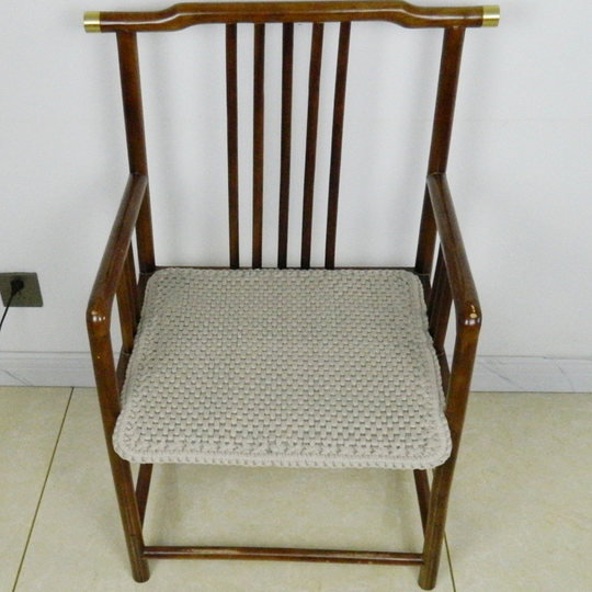 纯亚麻老板椅坐垫沙发垫电脑椅办公室椅家居垫防滑高档餐桌座椅垫