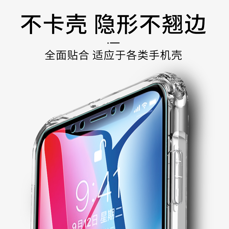 苹果13钢化水凝膜iphone14pro/12/11promax手机膜全包x贴膜mini磨砂保护iphonex软膜iphonexsmax纳米xs全屏xr-图1