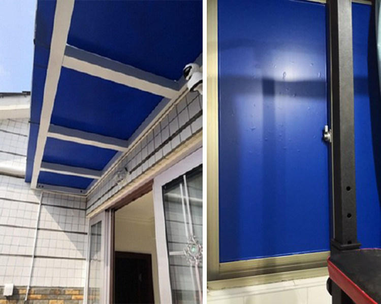 自粘蓝色玻璃贴膜窗户贴纸不透明厂房仓库遮阳隔热防晒挡光强遮光