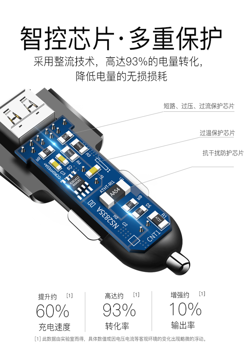 车载充电器适用丰田致享雷凌汉兰达逸致威驰汽车点烟器一拖三快充-图2