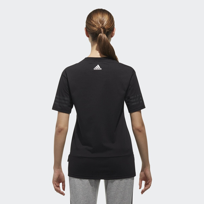 Adidas/阿迪达斯女子SS T BOY透气圆领跑步休闲运动T恤短袖CX5162-图0