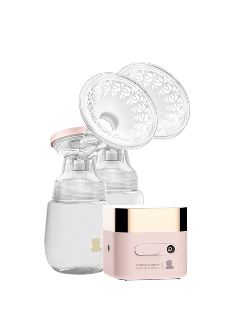 小白熊无痛省时双边电动9档吸奶器 楚众母婴吸奶器