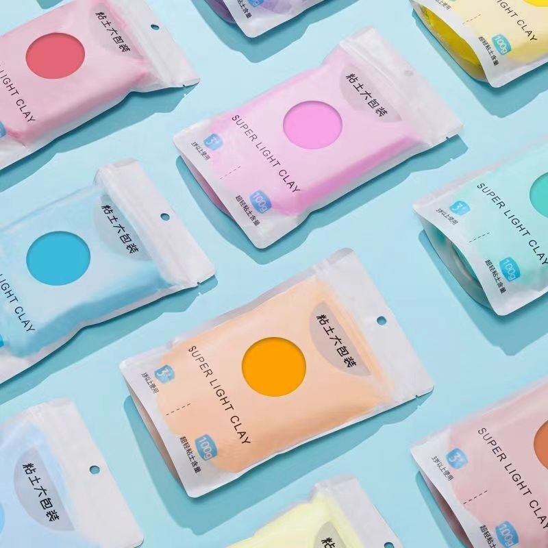 超轻粘土100g大包装安全无毒幼儿园儿童橡皮泥DIY补充装马卡龙色,淘宝优惠券,粉丝福利购,淘宝优惠卷