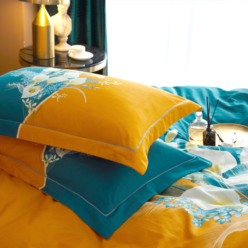 加厚100磨毛四件套全棉纯棉床上用品秋冬床单被套简约1.8m米网红