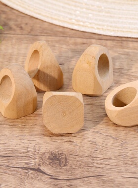 木质木戒指DIY配件手工绘画