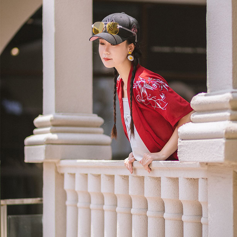 日常改良汉服汉元素绣花原创宋裤女装三件套夏款 夏 洛河以北 日常改良汉服汉元素绣花原创宋裤女装三件套夏款 夏 洛河以北