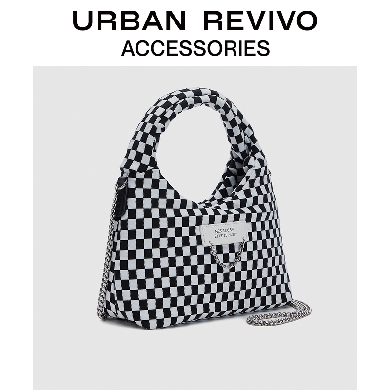 URBAN AW20BG2N2002 春夏女士盘格斜挎包 白鹿同款 REVIVO2022 URBAN AW20BG2N2002 春夏女士盘格斜挎包 白鹿同款 REVIVO2022