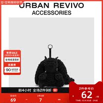 URBAN REVIVO2023 autumn winter new lady trends sweet and cool windy rabbit hanging accessories UAWA30237