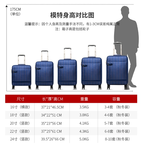 Универсальный багажный чемодан, ткань оксфорд, 20 дюймов, 16 дюймов