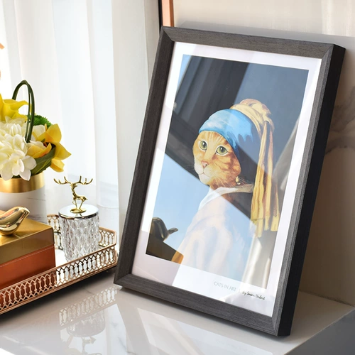 Настенная фоторамка из натурального дерева, индивидуальный постер, делается под заказ, изысканный стиль