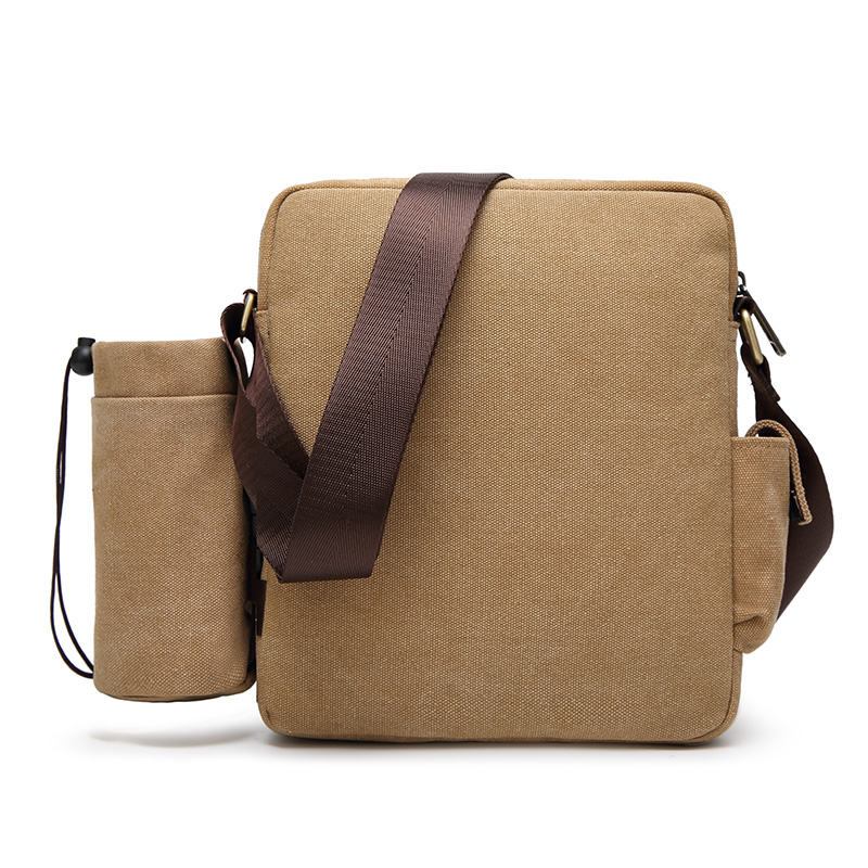 男士多功能帆布包韩版学院斜挎包 peterbolo男士包袋