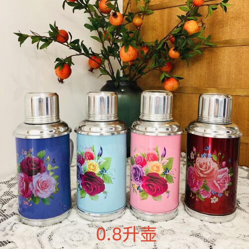 老式居家婚庆复古保暖壶经典怀旧手提暖瓶创意家用壶瓶玻璃内胆 - 图3