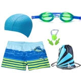 Детские штаны для мальчиков для плавания для школьников, быстросохнущий комплект, подходит для подростков, семейный стиль