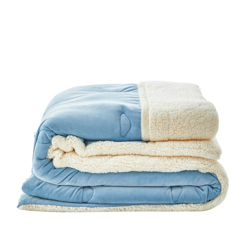 冬天羊羔绒双人丝棉被子冬被单人冬季牛奶绒毛毯加厚保暖春秋被芯,淘宝优惠券,粉丝福利购,淘宝优惠卷