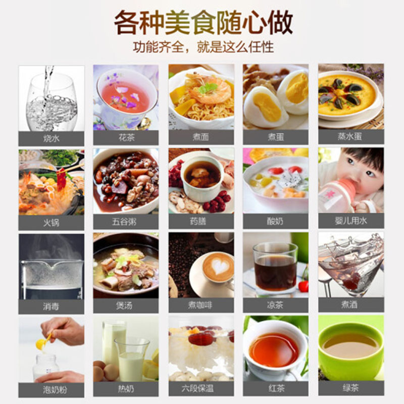 荣事达养生壶全自动加厚玻璃2L升家用多功能电煮茶壶大容量中药壶 - 图1