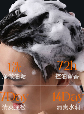 男士清爽洗发水去屑止痒控油油蓬