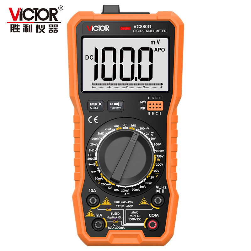 胜利vc880g交直流电压数字万用表 天鑫五金万用表