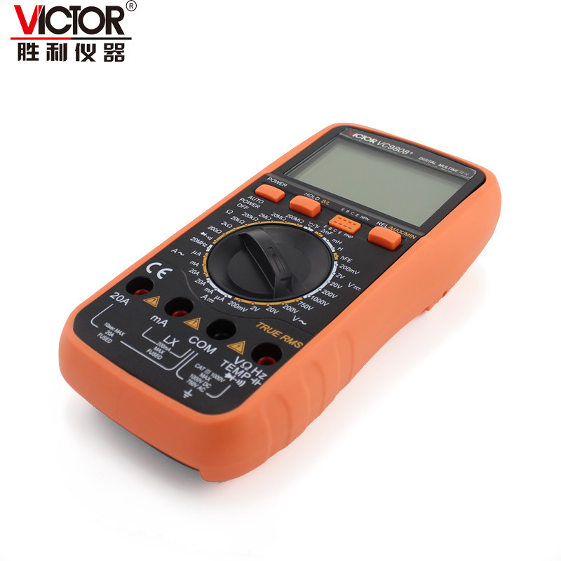 胜利vc9808+防烧电容数字万用表 天鑫五金万用表