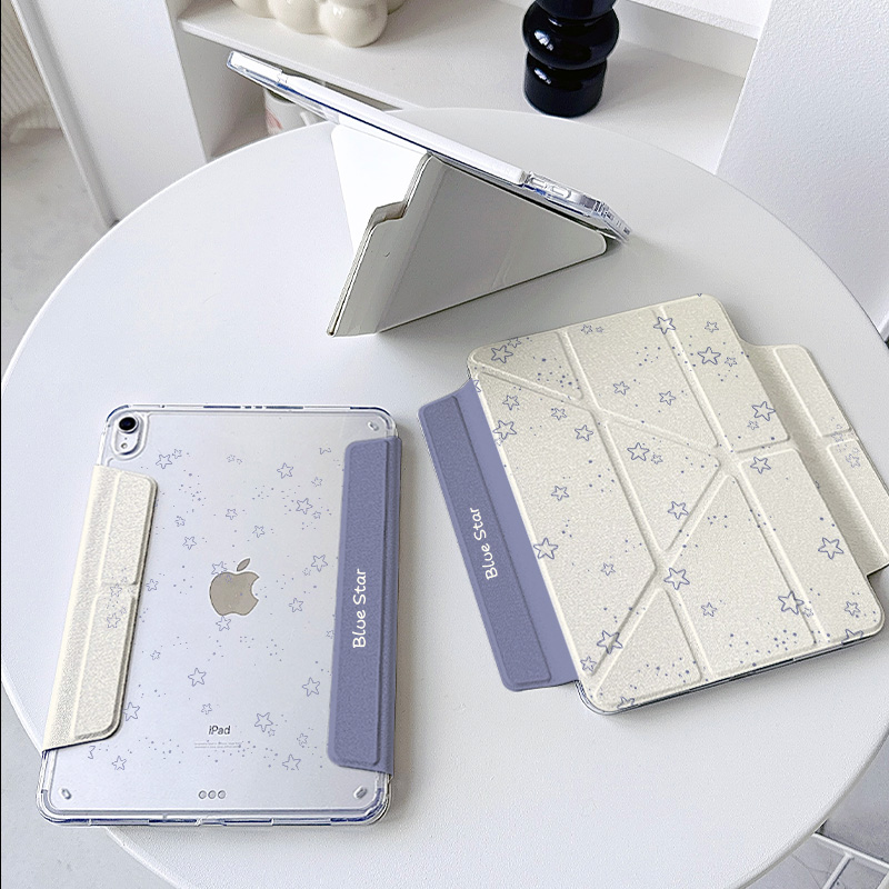 【3+y折x无笔槽拆分】简约星星适用华为matepad12.2小米平板7pro保护套2025ipadair7透明mini6第11代13壳12紫 - 图0