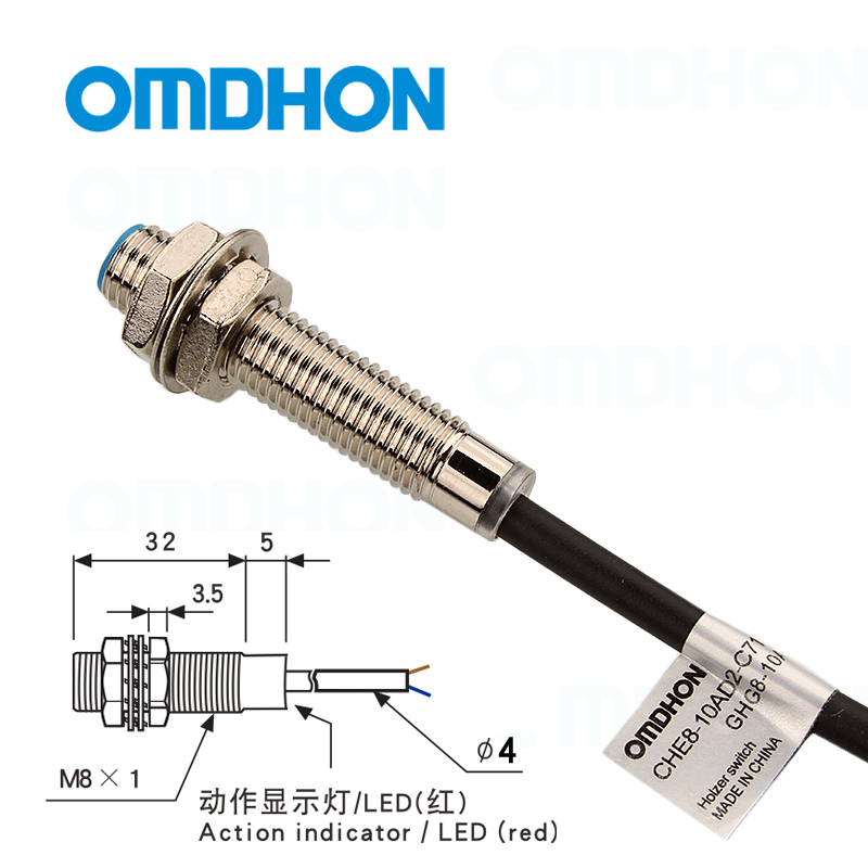 原装正品 磁性开关 GHG8-10A2 无需电源 DC0-35V常闭 计数器 M8 - 图0