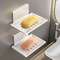 Soap Box Wall-mounted Soap Rack Free Soapbox Drain Toilet Soap Rack Wall-mounted Soap Case Non Suction Cups