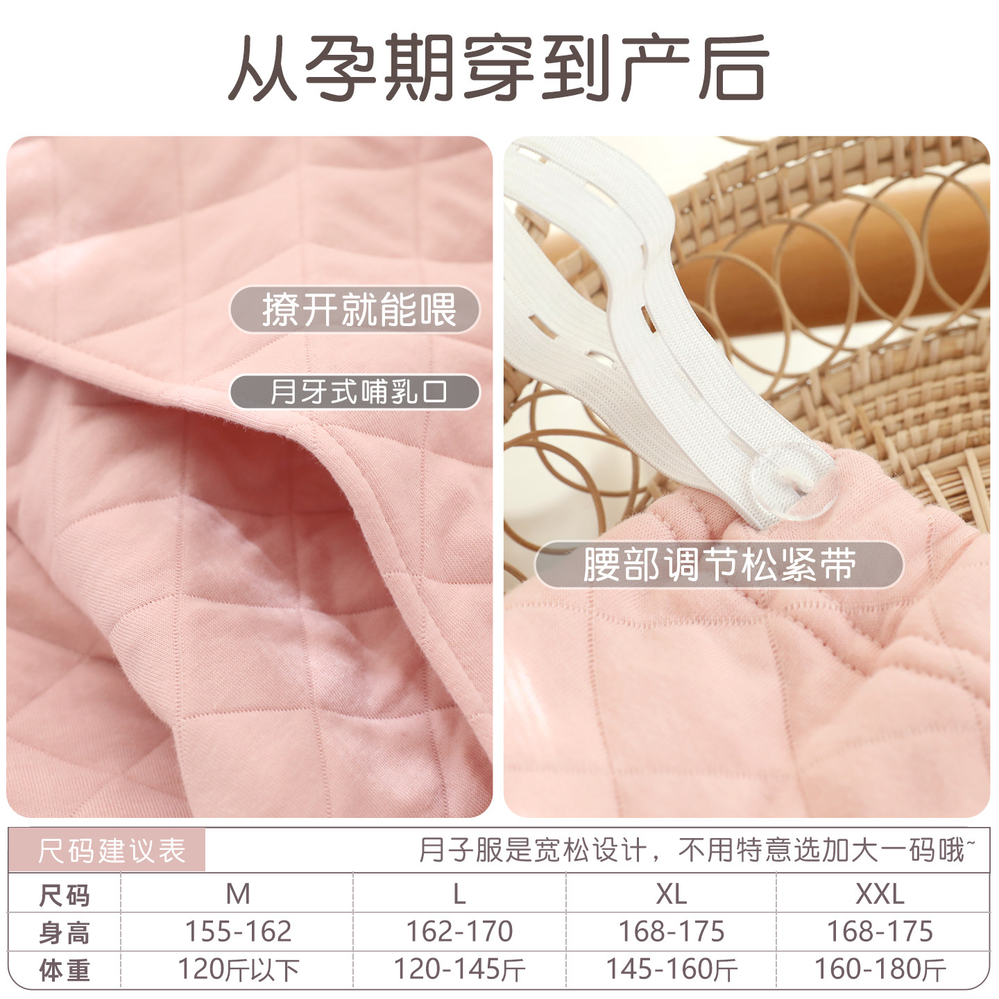 富朵秋冬睡裙纯棉加厚保暖月子裙孕妇产后空气棉睡袍夹棉家居服,淘宝优惠券,粉丝福利购,淘宝优惠卷