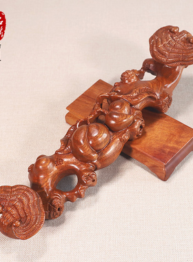 仟盛檀红木新中式客厅手工摆件