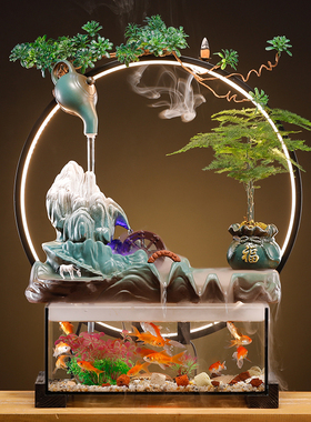 创意客厅陶瓷招财中式