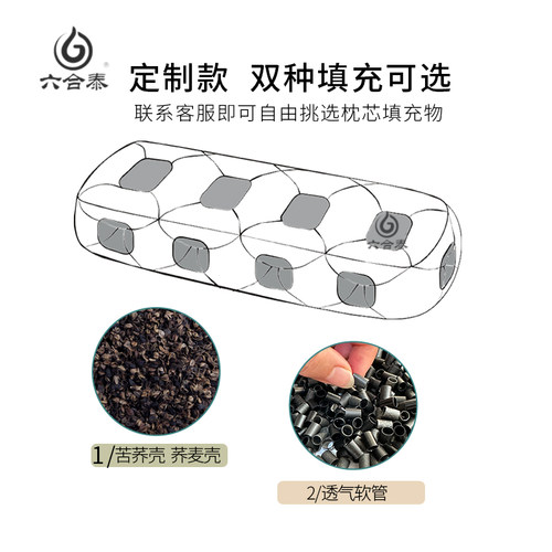六合泰定制款顺耳枕配小药包荞麦枕颈椎舒服枕芯枕套新升级 - 图0