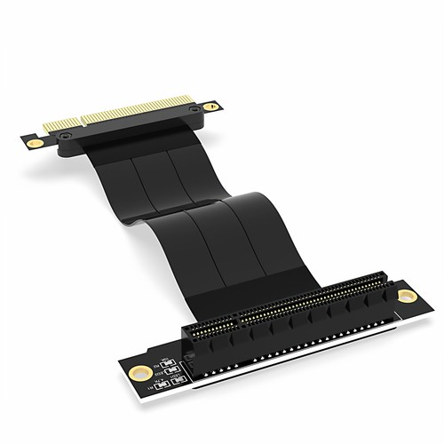 PCI-E 台式机8X延长线支持网卡阵列卡pcie3.0 8X转接线98PIN 90度 - 图3