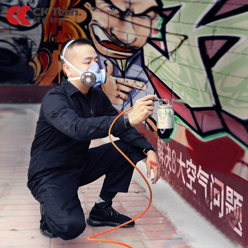 防毒面具防粉尘喷漆农药化工气体专用防异味甲醛防护面罩 - 图0