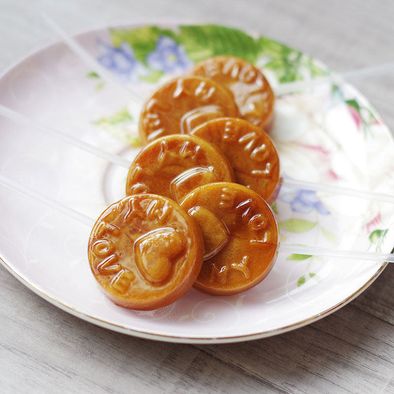 韩国进口帕克大叔麦芽糖儿童棒棒糖 方正食品糖果