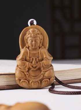 男女款绿檀木原木雕刻