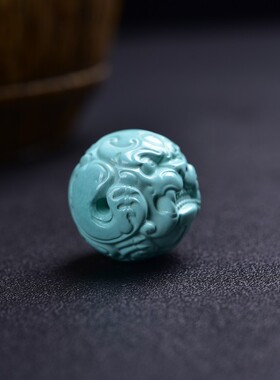原矿绿松石高瓷无瑕疵无处理