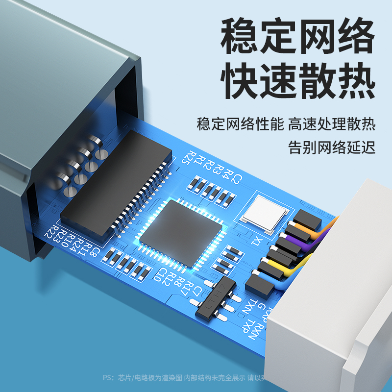 好意诗typec转网口千兆手机连网线接口宽带rj45网络外接头以太网卡转换器适用台式笔记本电脑手机平板拓展坞 - 图3