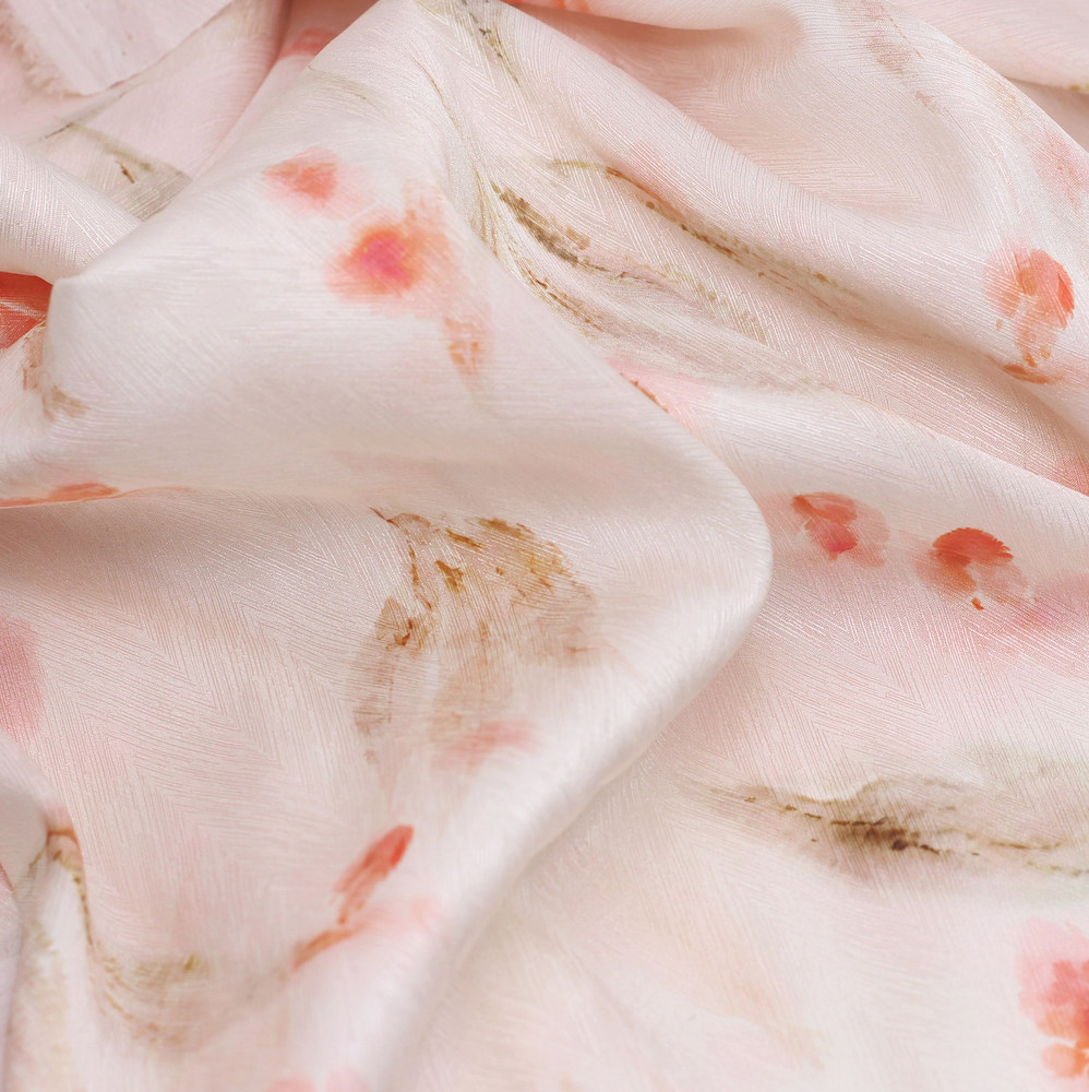 120gsm 古风淡彩人字暗纹汉服面料 40313 淡水墨娃衣手工布组布料 - 图3