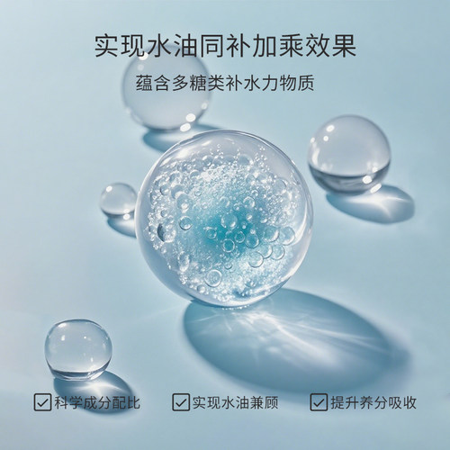 C.more皙摩 蓝色蜜露爽肤水补水保湿面部喷雾化妆水 - 图3